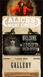 Mobile Screenshot of alicesnightcircus.com