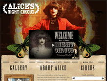 Tablet Screenshot of alicesnightcircus.com